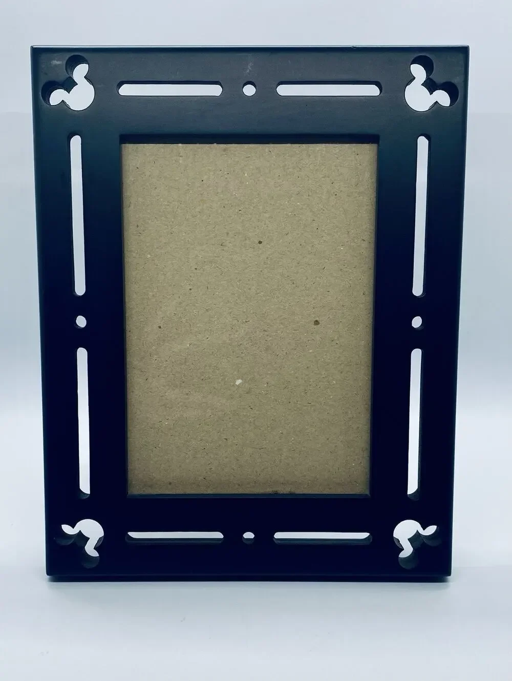 DISNEY PARKS Mickey Mouse Ears Cut Out Black Frame Fits 5